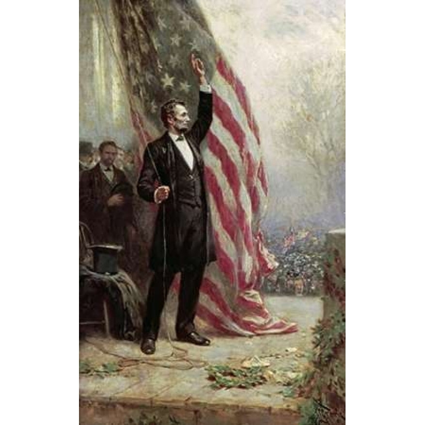 Lincoln at Independence Hall Poster Print by Jean Leon Gerome Ferris-VARPDX277530 Image 1