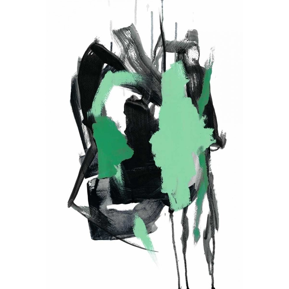 Gestural Brush Green Poster Print by Lora Gold-VARPDX277GOL1136 Image 1