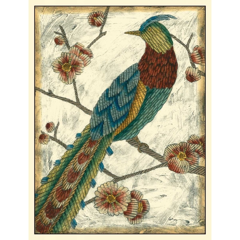 Embroidered Pheasant I Poster Print - Chariklia Zarris-VARPDX27812Z Image 1