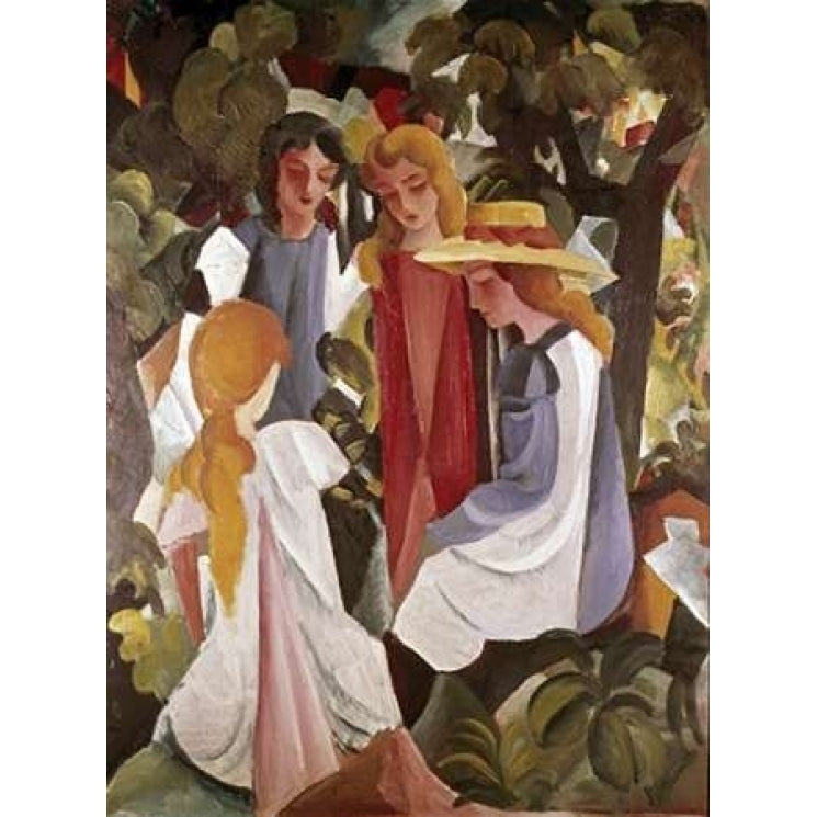 Four Girls Poster Print by August Macke-VARPDX278318 Image 1