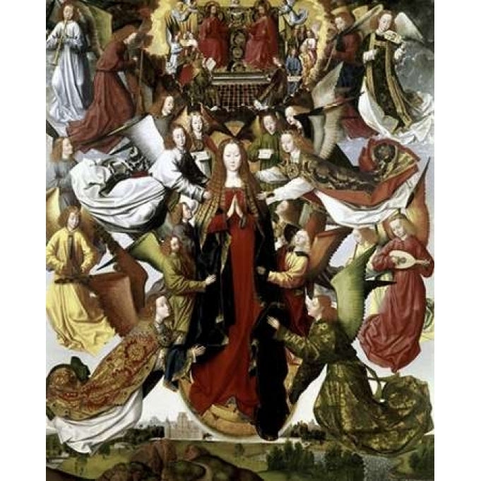 Mary Queen of Heaven - The St. Lucy Legend Poster Print by Master of the St. Lucy Legend -VARPDX278440 Image 1