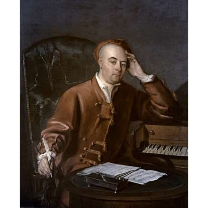 The Composer Handel Poster Print by Philippe Mercier-VARPDX278566 Image 2