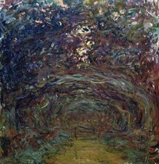 LAllee des rosiers a Giverny Poster Print by Claude Monet-VARPDX278672 Image 1