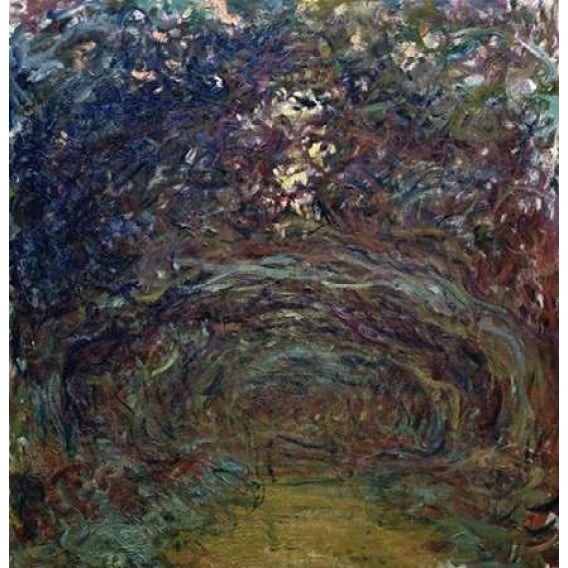 LAllee des rosiers a Giverny Poster Print by Claude Monet-VARPDX278672 Image 1