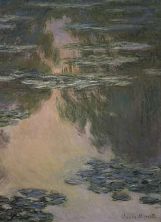 Water Lilies - with Willows Poster Print by Claude Monet-VARPDX278743 Image 1