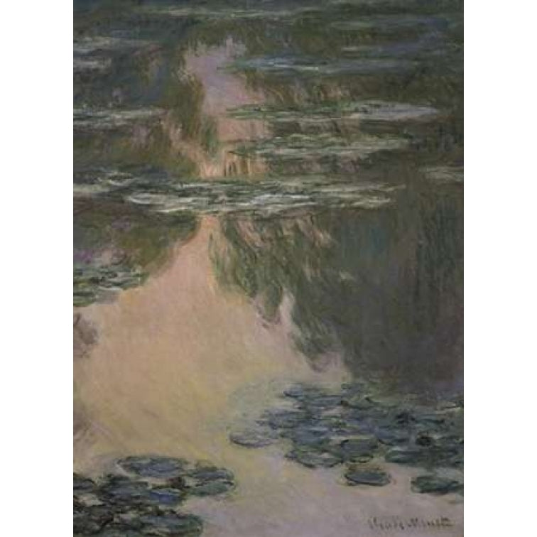 Water Lilies - with Willows Poster Print by Claude Monet-VARPDX278743 Image 2