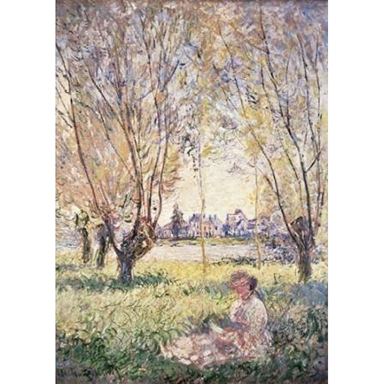 Woman Seated under the Willows Poster Print by Claude Monet-VARPDX278749 Image 2