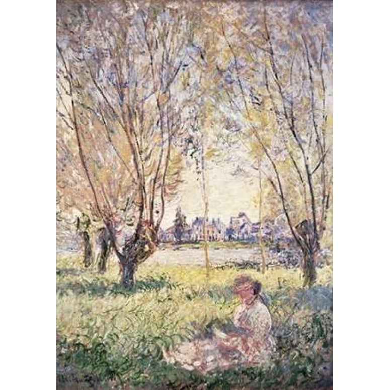 Woman Seated under the Willows Poster Print by Claude Monet-VARPDX278749 Image 1