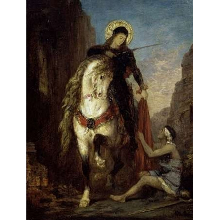 St. Martin Poster Print by Gustave Moreau-VARPDX278782 Image 2