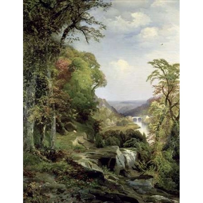 Along The Wissahickon Poster Print by Thomas Moran-VARPDX278760 Image 2