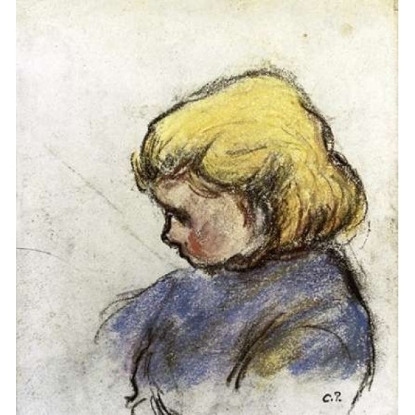 Portrait of Ludovico-Rodo-Pissaro C. Poster Print by Camille Pissarro-VARPDX279429 Image 1