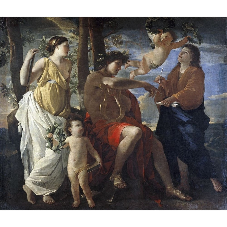 Poets Inspiration Poster Print by Nicolas Poussin-VARPDX279478 Image 1