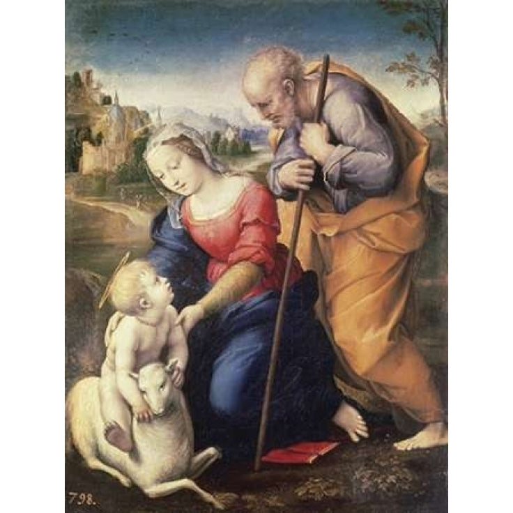 Holy Family With The Lamb Poster Print by Raphael -VARPDX279517 Image 2