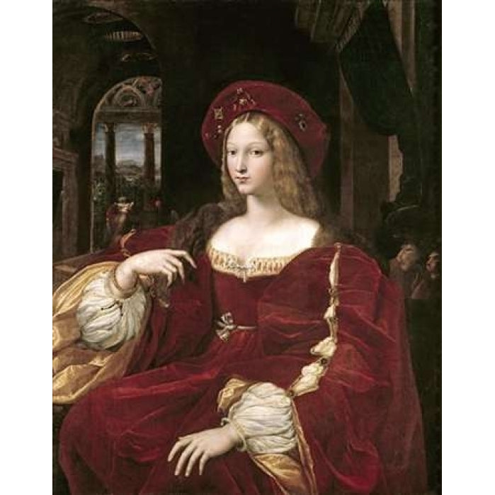 Portrait of Joanna of Aragon Poster Print by Raphael -VARPDX279531 Image 1