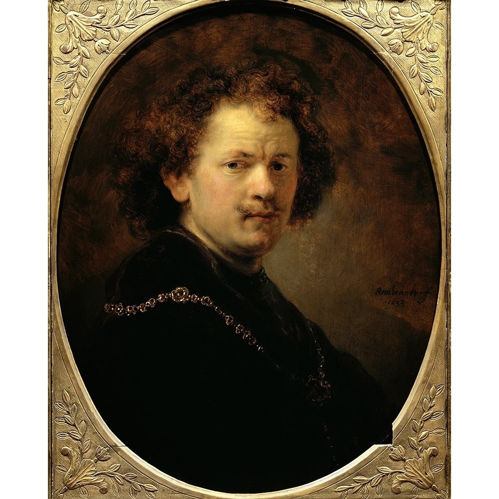 Self Portrait Bareheaded Poster Print by Rembrandt Van Rijn-VARPDX279593 Image 1