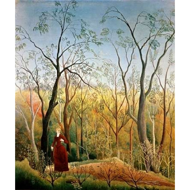 A Stroll in the Woods Poster Print by Henri Rousseau-VARPDX279881 Image 1