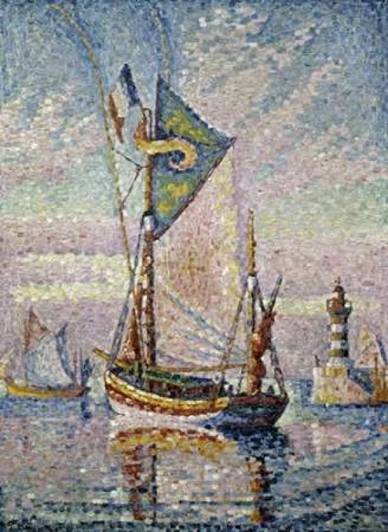 Le Pont De Cancarneau Poster Print by Paul Signac-VARPDX280056 Image 1