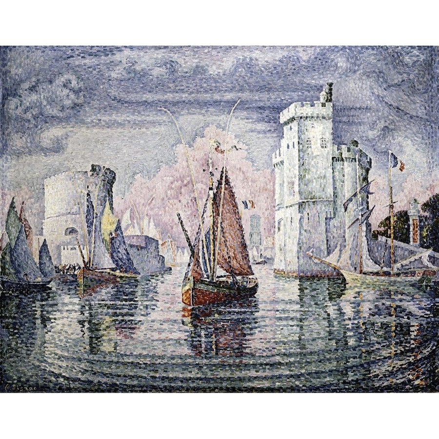 Entrance To The Port of La Rochelle Poster Print by Paul Signac-VARPDX280052 Image 1