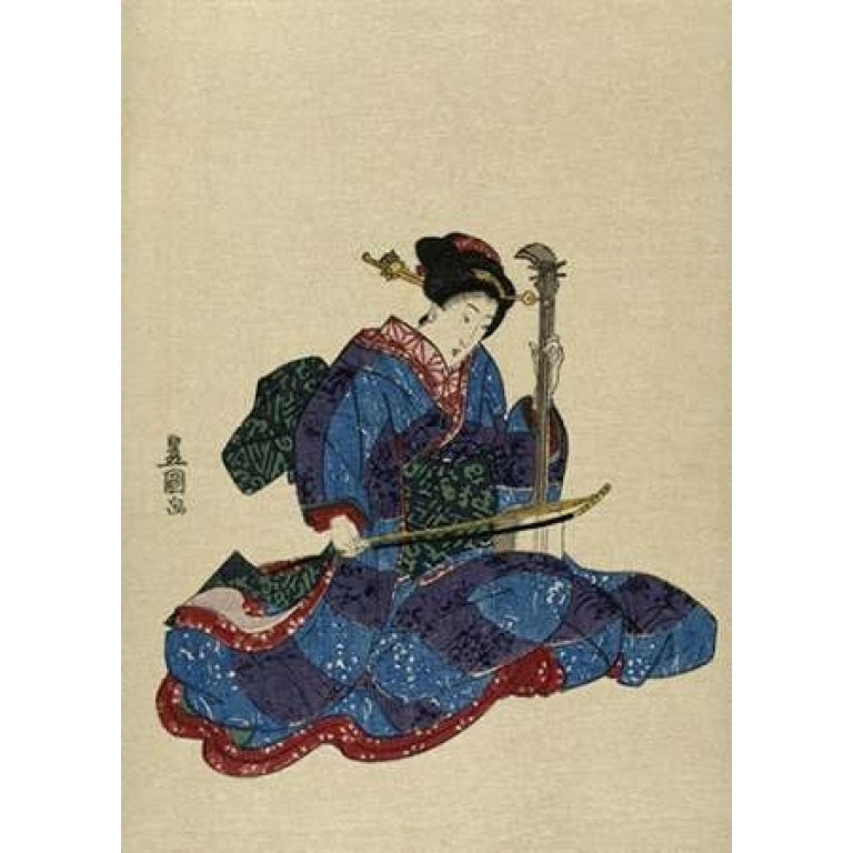 Shamisen I Poster Print by Utagawa Toyokuni-VARPDX280587 Image 1