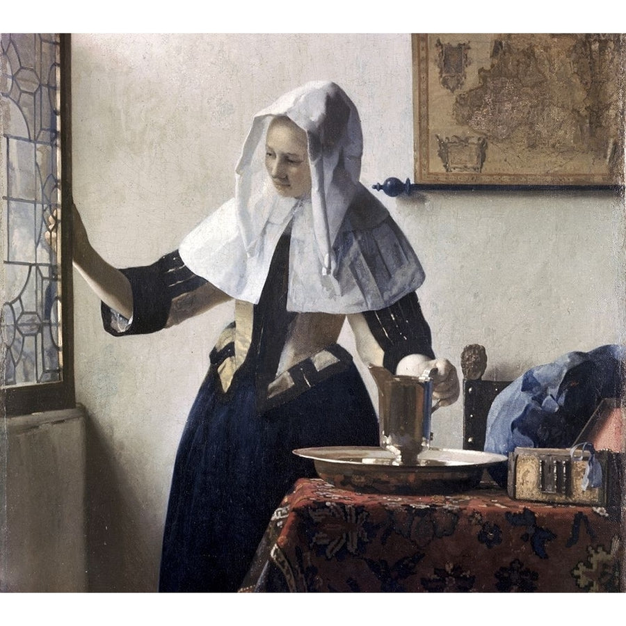 Woman with a Water Jug - Detail Poster Print by Johannes Vermeer-VARPDX281426 Image 1