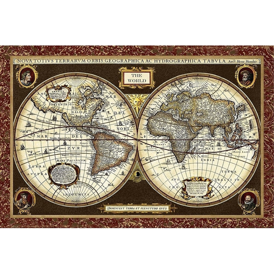 Decorative World Map Poster Print - Studio Vision-VARPDX28171Z Image 1