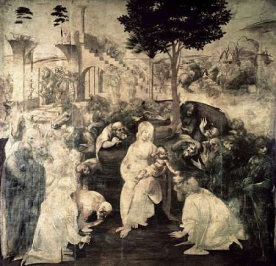 The Adoration of the Magi - underpainting Poster Print by Leonardo Da Vinci-VARPDX281942 Image 1