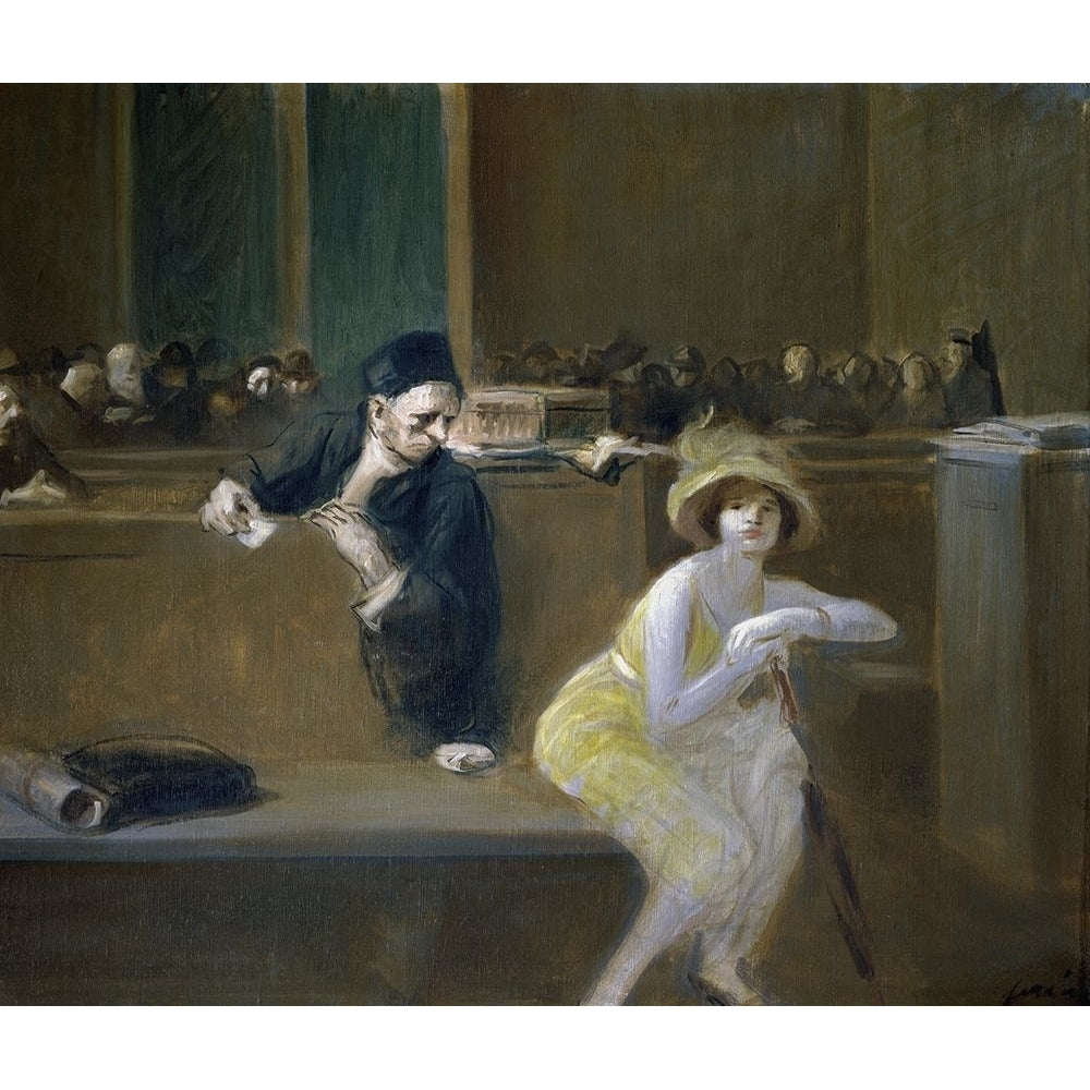 Courtroom Scene Poster Print by Jean-Louis Forain-VARPDX282038 Image 1