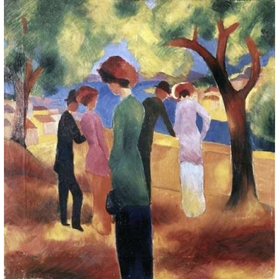 Lady in a Green Jacket Poster Print by August Macke-VARPDX282373 Image 2