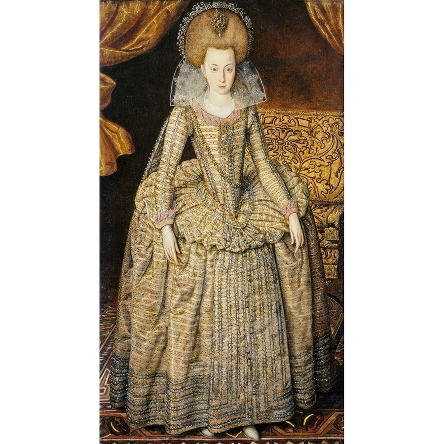 Portrait of Queen Elizabeth of Bohemia Poster Print by Robert Peake-VARPDX282653 Image 1