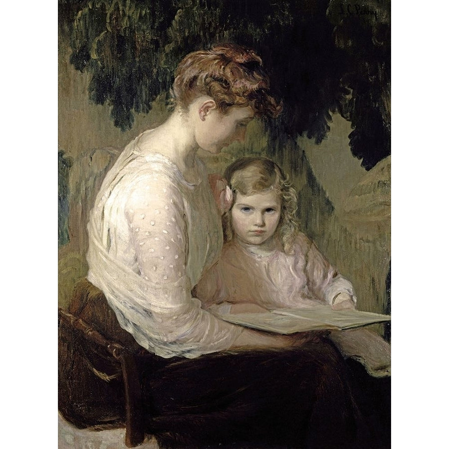 Mother and Child Reading Poster Print by Lilla Cabot Perry-VARPDX282659 Image 1