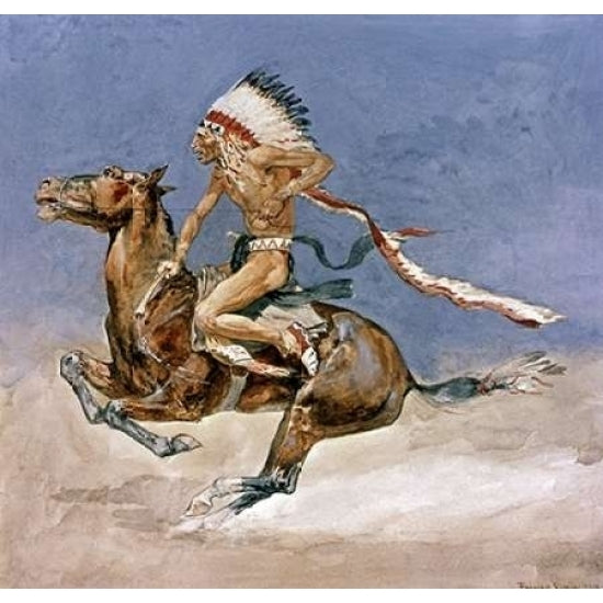 Pony War Dance Poster Print by Frederic Remington-VARPDX282716 Image 1