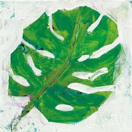 Single Leaf Play on White Poster Print by Kellie Day-VARPDX28279 Image 2