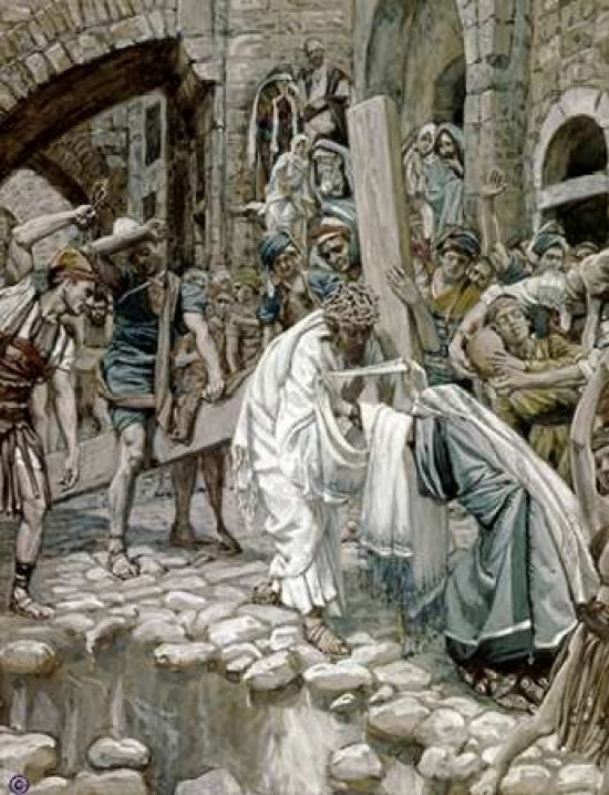 A Holy Woman Wipes the Face of Jesus Poster Print by James Jacques Tissot-VARPDX282881 Image 1