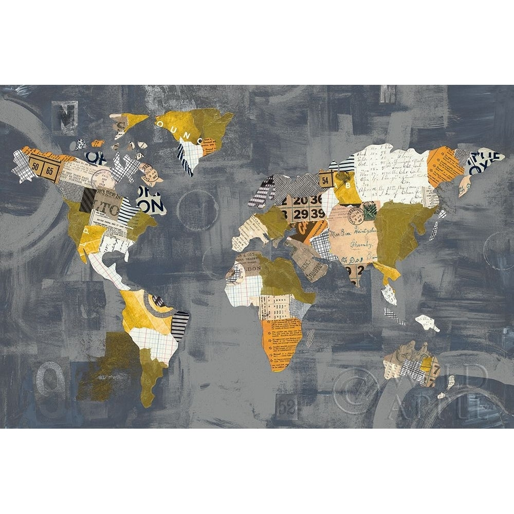 Golden World On Grey Poster Print by Courtney Prahl-VARPDX28412 Image 2