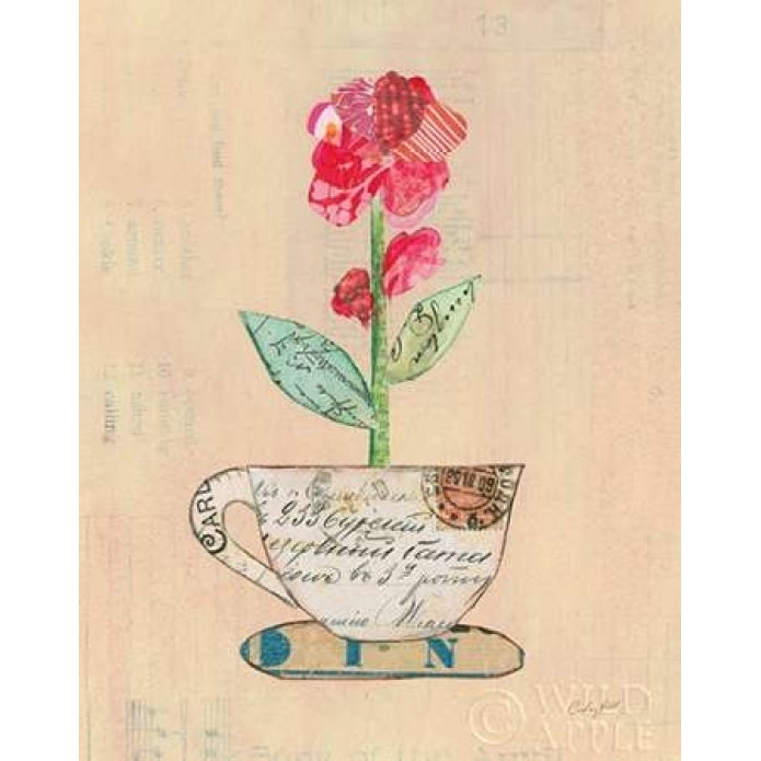 Teacup Floral IV on Print Poster Print by Courtney Prahl-VARPDX28582 Image 1