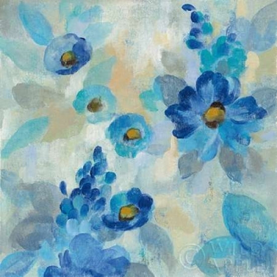 Blue Flowers Whisper III Poster Print by Silvia Vassileva-VARPDX28659 Image 1