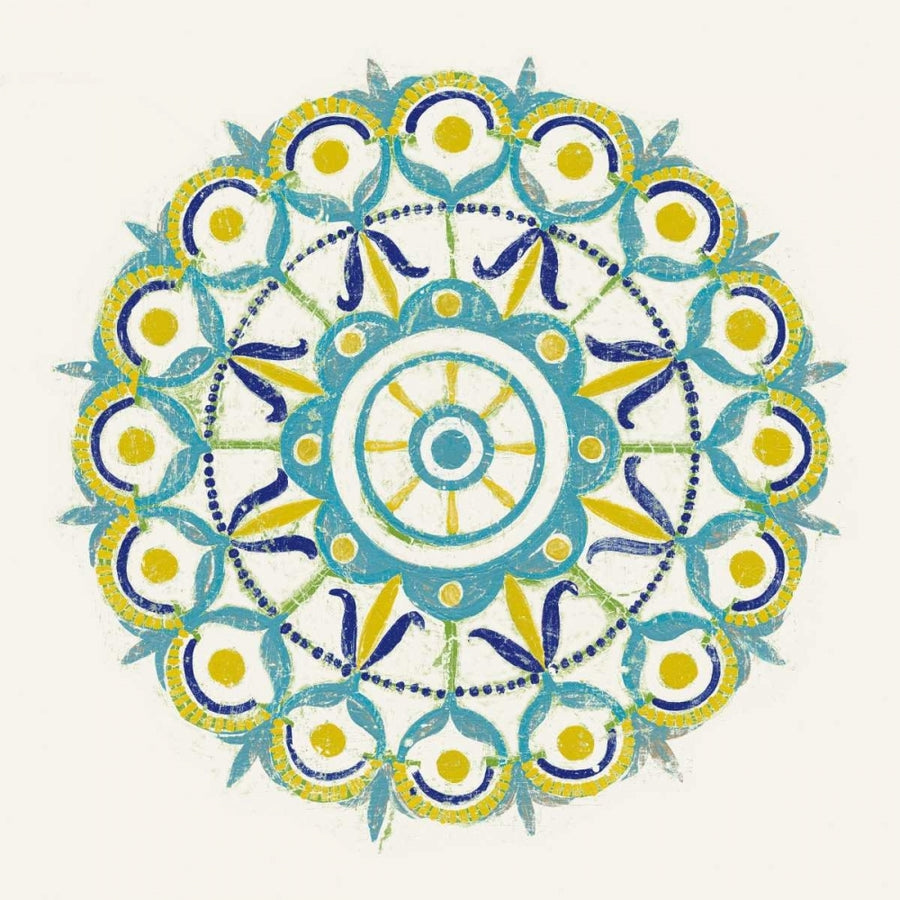 Lakai Circle V Blue and Yellow Poster Print by Kathrine Lovell-VARPDX28672 Image 1