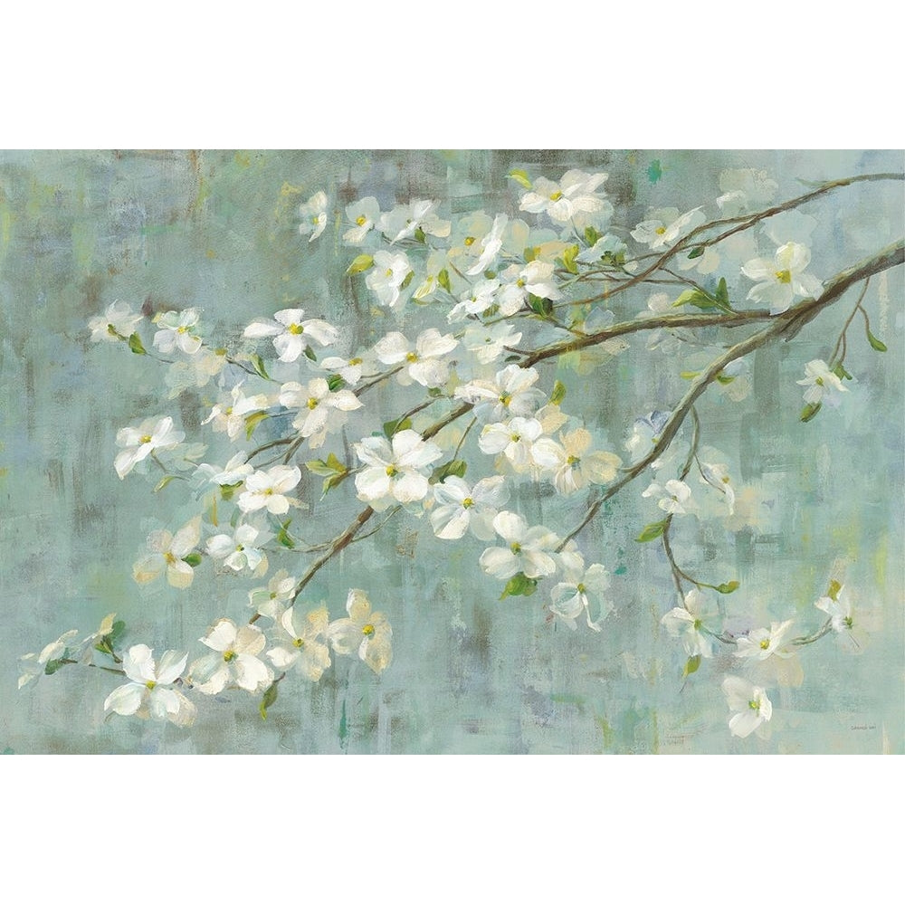 Dogwood in Spring on Blue Poster Print - Danhui Nai-VARPDX28719 Image 1