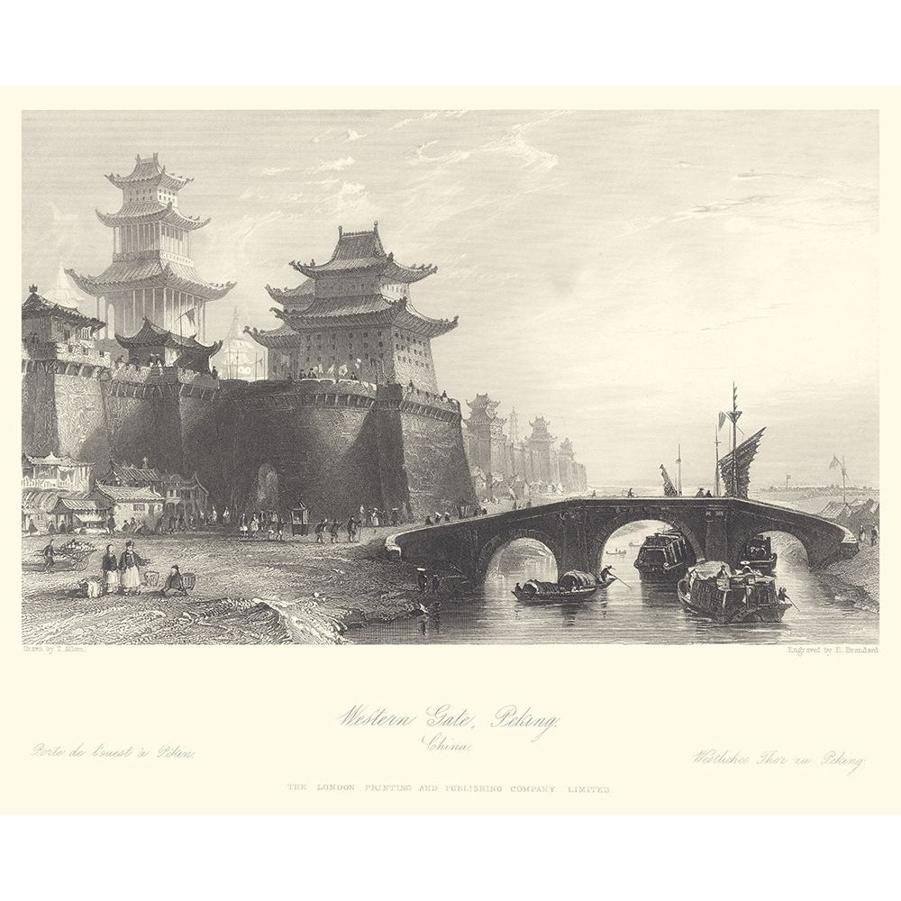 Western Gate Peking Poster Print - T. Allom-VARPDX28758Z Image 1