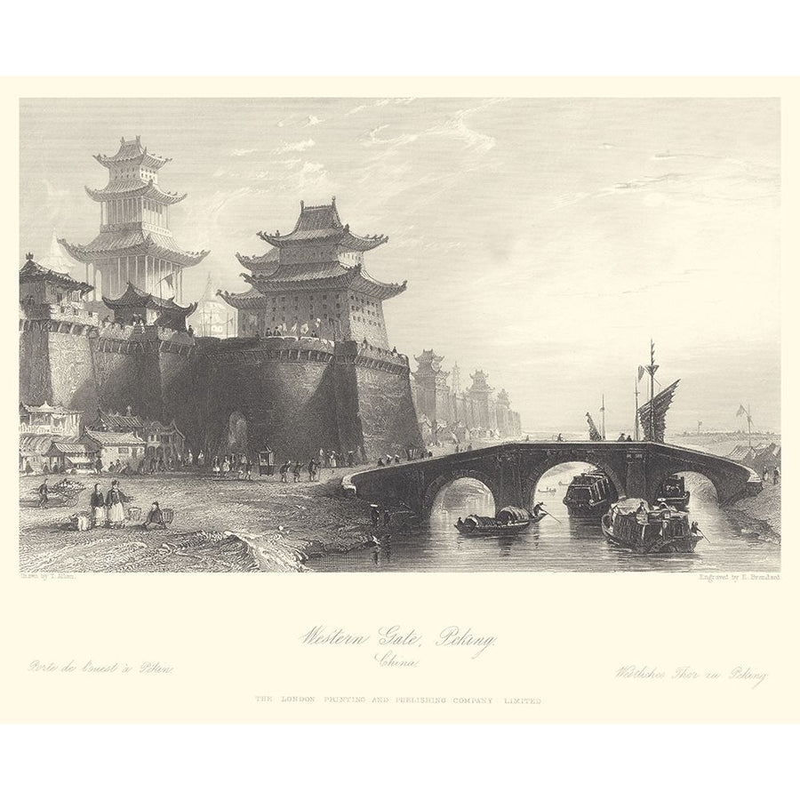 Western Gate Peking Poster Print - T. Allom-VARPDX28758Z Image 1