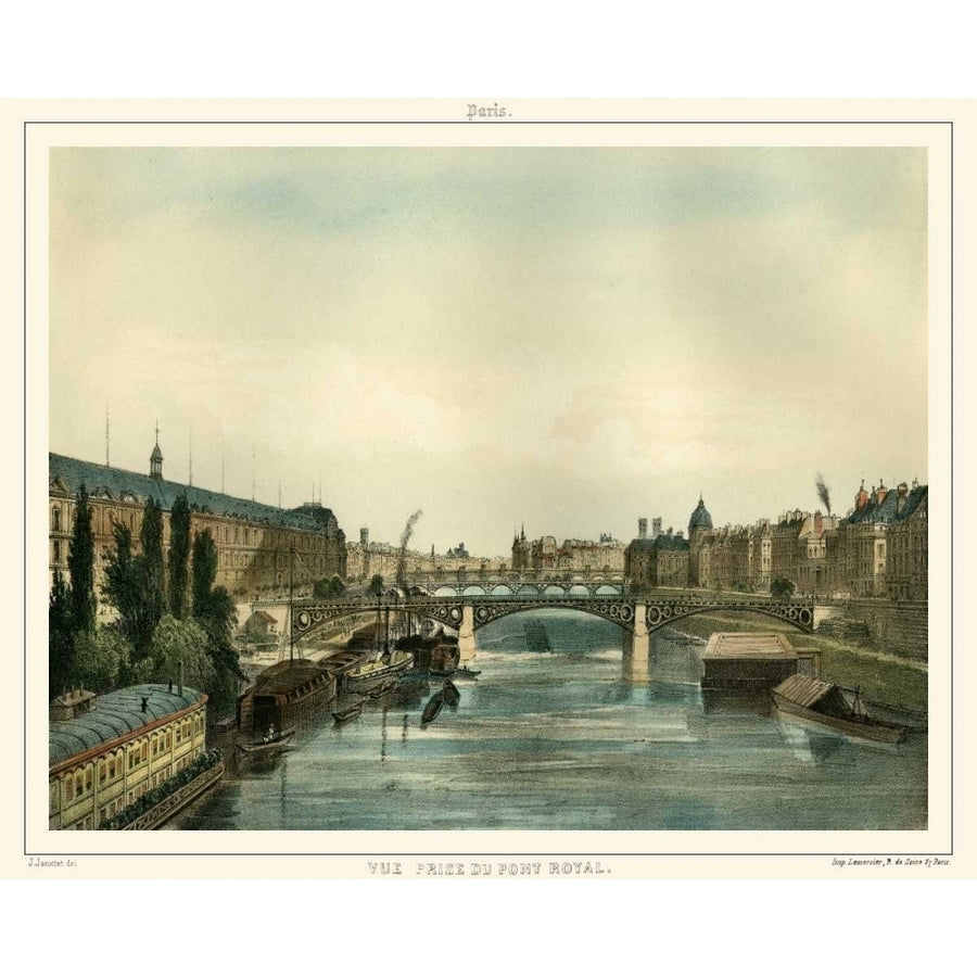 Vue Du Pont Royal Poster Print - Unknown-VARPDX28762Z Image 1