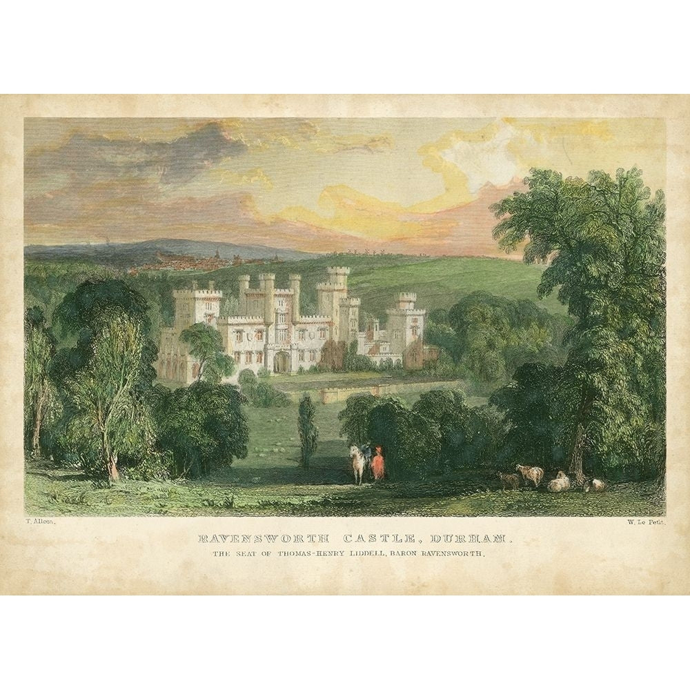 Ravensworth Castle Poster Print - T. Allom-VARPDX28824Z Image 1