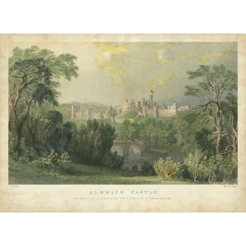 Alnwick Castle Poster Print - T. Allom-VARPDX28826Z Image 1