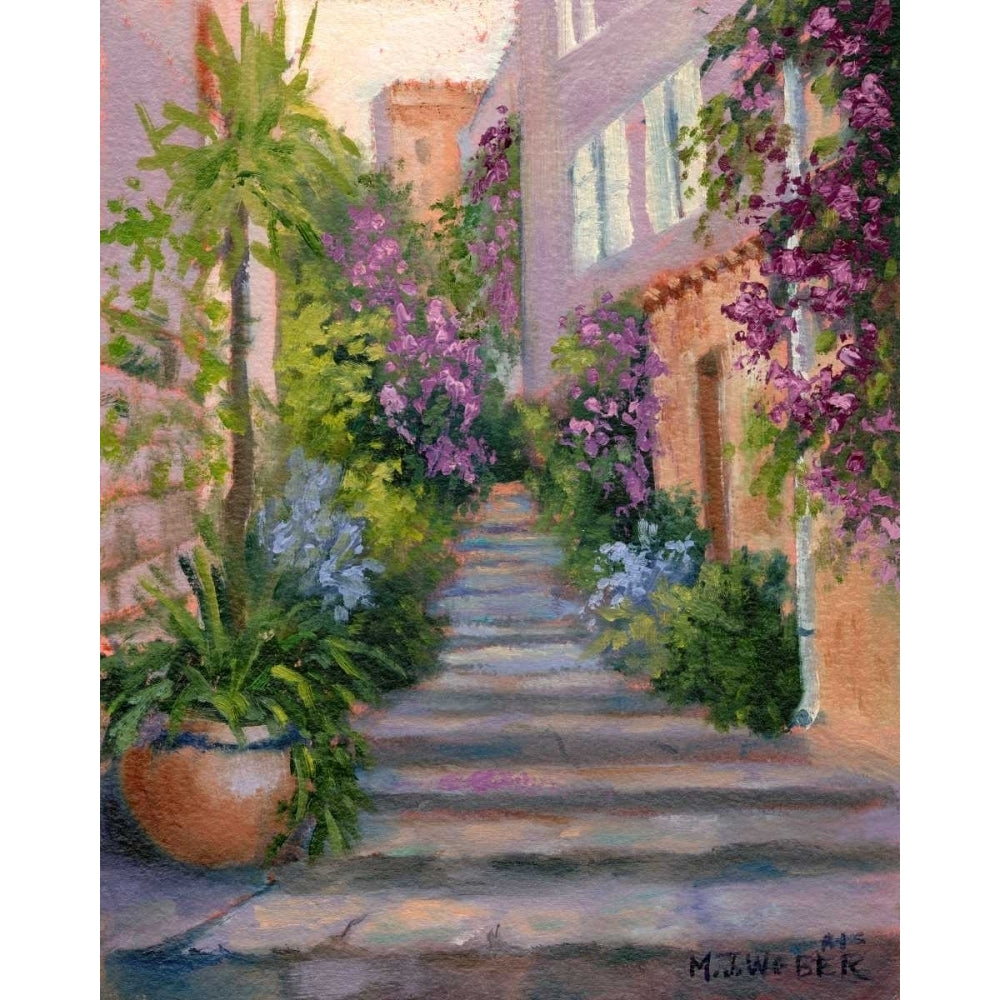 Stairway Of Flowers Poster Print - Mary Jean Weber-VARPDX28851Z Image 1