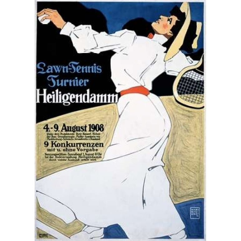 Lawn Tennis Tunier Poster Print by Hans Rudi Erdt-VARPDX294626 Image 1