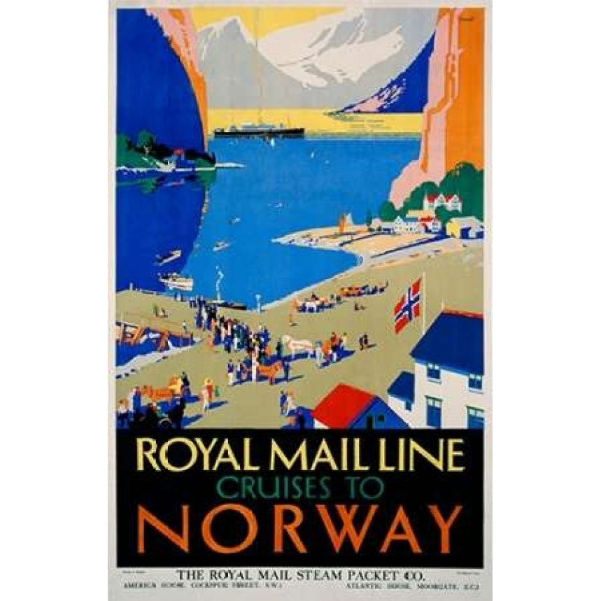 Royal Mail Cruises / Norway Poster Print by Daphne Padden-VARPDX294704 Image 2