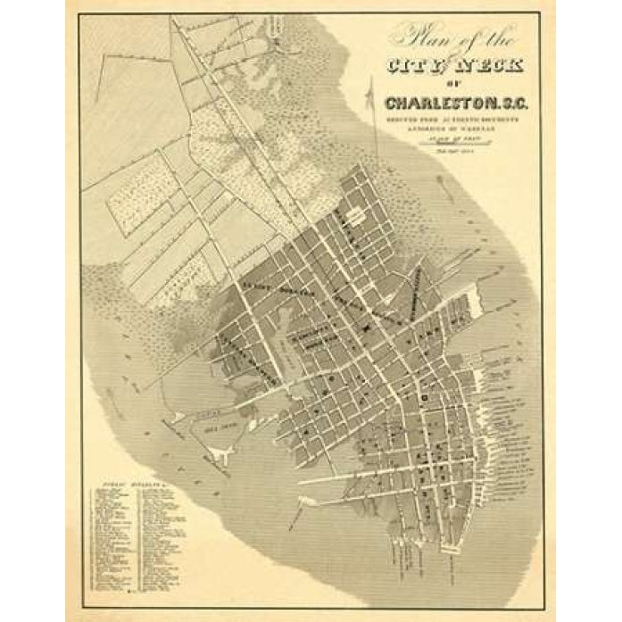 Charleston South Carolina 1844 Poster Print by William Keenan-VARPDX295123 Image 1