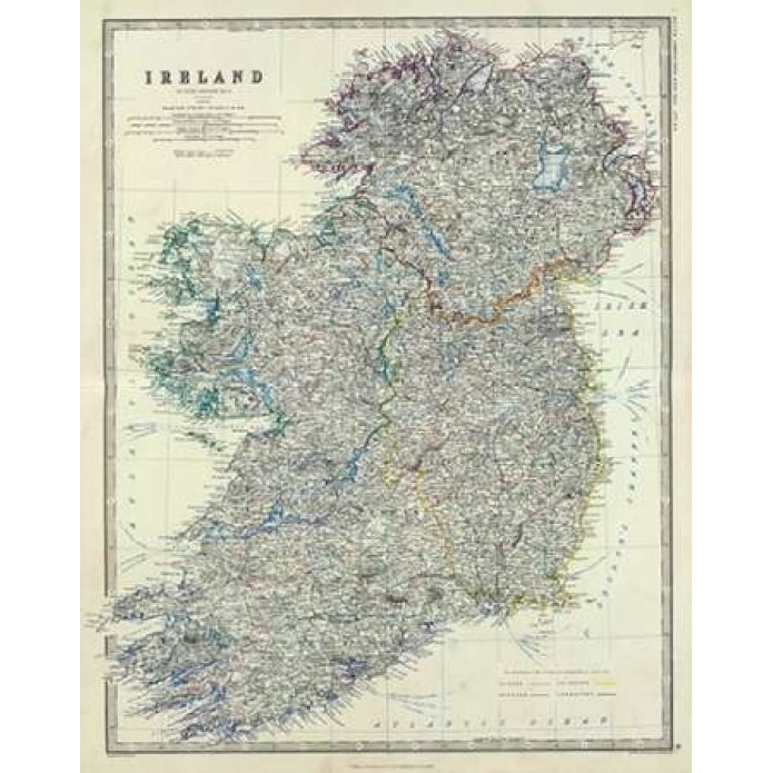 Ireland 1861 Poster Print by Alexander Keith Johnston-VARPDX295537 Image 2