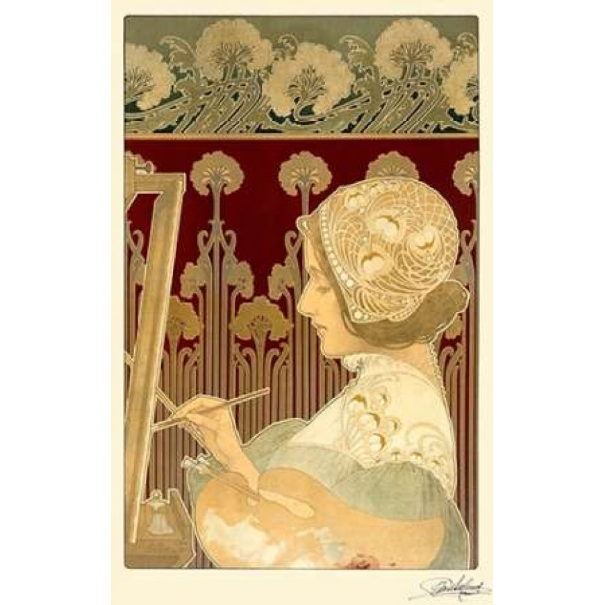 Woman Painting Poster Print by Privat Livemont-VARPDX295832 Image 2