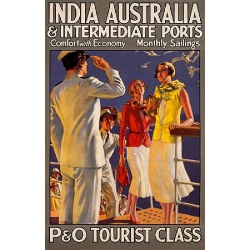 India Australia and Intermediate Ports/P and O Poster Print by Michael -VARPDX295869 Image 1